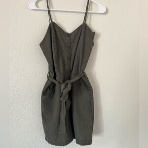 Green Short Romper